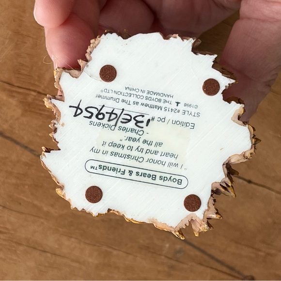 Vintage 1998 Boyd’s Bears Matthew as the Drummer style #2415 - Picture 6 of 6